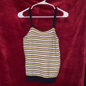 Stripe tank crop top